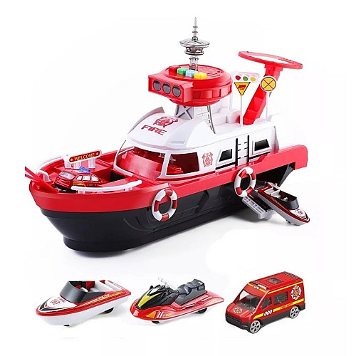 Игровой набор корабль Six-Six Zero 1:64 Красный (160681)
