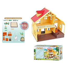 Іграшкова вілла Yufeng Щаслива сім'я 36х26.5х40 см Різнокольорова (55693)