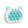 Электронный Поп ит Pop It Pro Kitty Антистресс 4 Режима Бело-голубой (863)