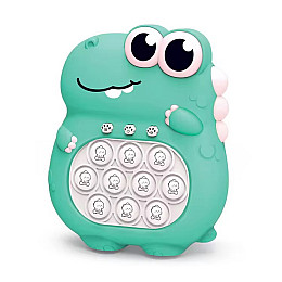 Портативний Поп іт Pop It Pro динозавр електронний 5 режимів Зелений (874)