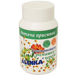 Дитяча присипка Alenka з екстрактом ромашки та стада 75 г (90891343)