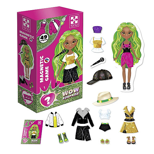 Детская магнитная игра Vladi Toys WOW Surprise Singer 47 магнитов Разноцветный (115619)