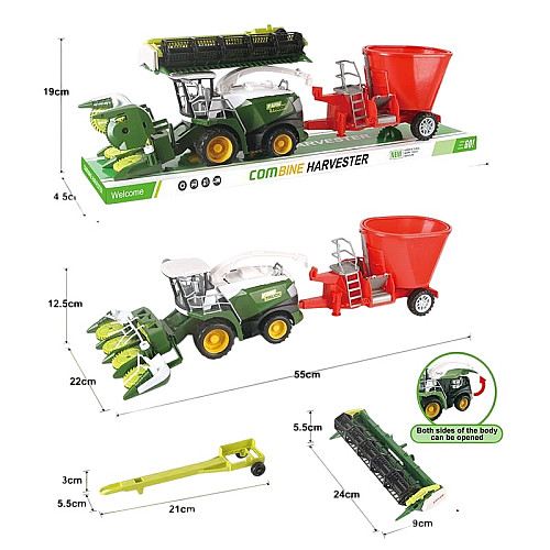 Детский комбайн Yufeng 54х22х12,5 см Разноцветный (153368)