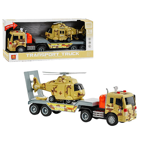 Дитячий трейлер WENUI Transport Truck 48х9х12 см Камуфляж (88710)