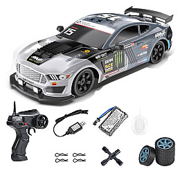 Дрифтовая машинка RC Race Ford Mustang 4WD радиоуправляемая с паром 28 см Разноцветный (934)