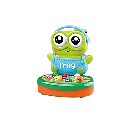 Іграшкова стучалка Frog, підсвітка, мелодії, звуки тварин Різнокольорова (144878)