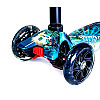 Детский самокат со светящимися колёсами Scale Sports MAXI Jurassic park (1127897041)