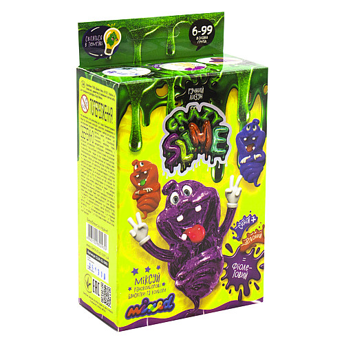 Набор для опытов Dankotoys Crazy Slime - Лизун своими руками фиолетовый (SLM-02-04U)
