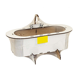 Дерев'яна ванночка для ляльок MiC 26 x 10 x 15 см (Б7б)