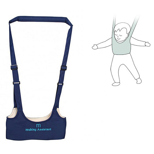 Детские вожжи-ходунки Walking Assistant Moby Baby Синий (vol-807)