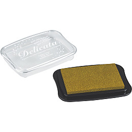 Чернильна подушечка Tsukineko 10 x 7 см, мерехтлива Золотиста 211511921