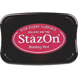 Чернильна подушечка Tsukineko StazOn 10 x 6 см, Яскраво-червона 2118796021