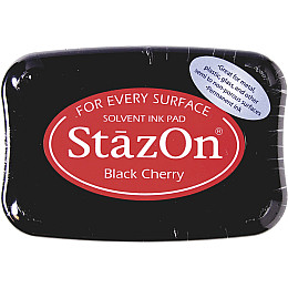 Чернильна подушечка Tsukineko StazOn 10 x 6 см, Чорна вишня 2118796022