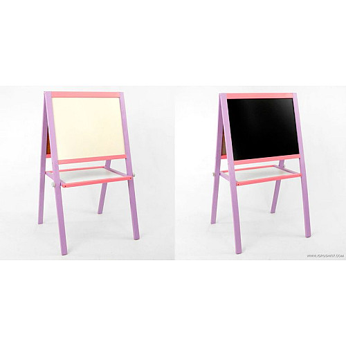 Мольберт детский двухсторонний​​​​​​​ магнитный "ИГРУША" Purple/Pink (47990)