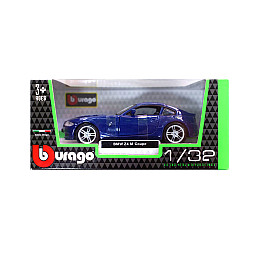 Машинка Bburago БМВ z4 m coupe синій металлік 1:32 DD094799