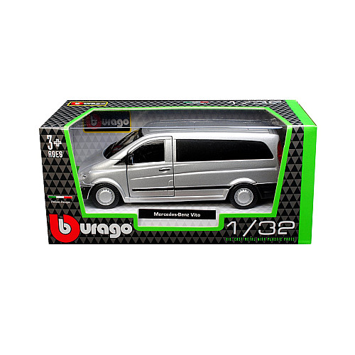 Машинка Bburago Мерседес Бенц vito сріблястий 1:32 DD101592