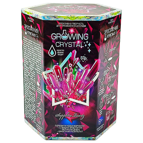 Дитячий набір для експериментів GROWING CRYSTAL Danko Toys GRK-01 Сапфір