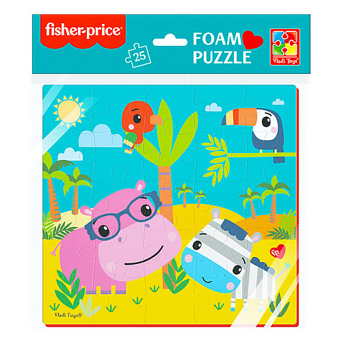 Мягкие пазлы "Бегемот и зебра" Vladi Toys VT1109-04 25 эл