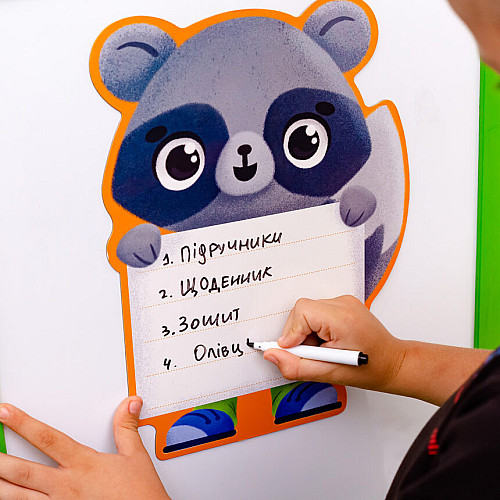 Магнітна дошка "Єнот" з маркером Vladi Toys VT3601-20 укр