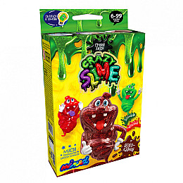 Дитячий набір для проведення експериментів "Crazy Slime" Danko Toys SLM-02 укр Шоколадний