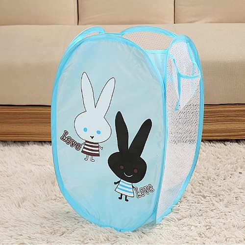 Корзина для іграшок UKC Baby Play 48х29х25 см Кролики Голубий