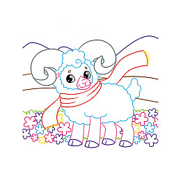 Книга Crystal Book Очаровательні розмальовки з секретними візерунками Домашні тварини 8 с (9786175470565)