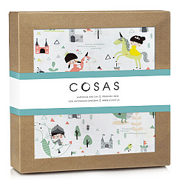 Байковые пеленки PRINCESS & PRINCE COSAS розовый 80х100 см