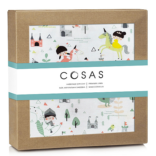 Байковые пеленки PRINCESS & PRINCE COSAS розовый 80х100 см