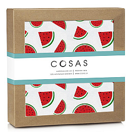 Байковые пеленки WATERMELON COSAS Красный 80х100 см