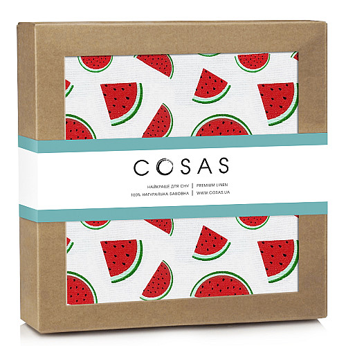 Байковые пеленки WATERMELON COSAS Красный 80х100 см