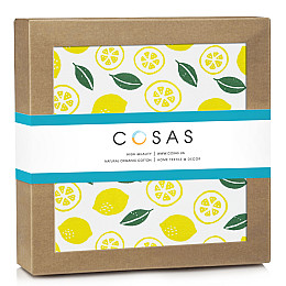 Байковые пеленки LEMONS COSAS желтый 80х100 см