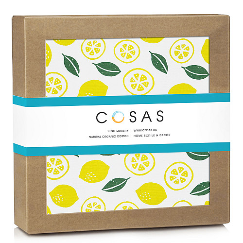 Байкові пеленки LEMONS COSAS жовтий 80х100 см