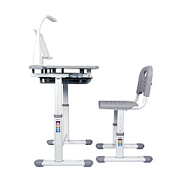 Комплект парта і стілець-трансформери Cubby Vanda 700 x 510 x 550-770 мм Сірий