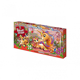 Мягкие пазлы "Сказочные пони" Danko Toys S20-09-01 20 элементов