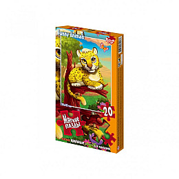 Мягкие пазлы "Леопард" Danko Toys S20-09-11 20 элементов
