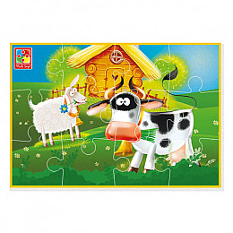 М'які пазли А5 Ферма Vladi Toys 12 шт VT1103 97 4820234764488