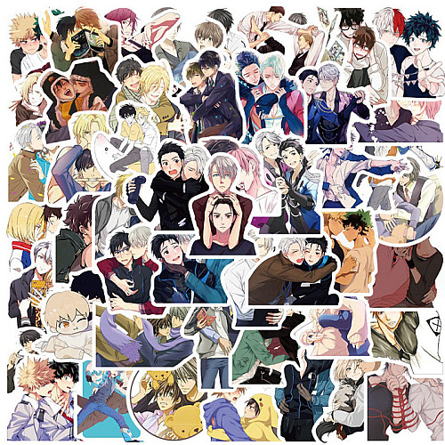 Набір стікерів GameStyle Аніме Anime Яой Yaoi 50 шт (22973)