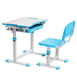 Комплект универсальной растущей детской парты со стульчиком Cubby Sorpresa Blue (800238)