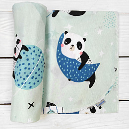 Детская пеленка кулирная panda 90-110 см ментол