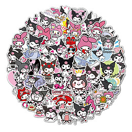 Набір стікерів Куромі Kuromi Моя Мелодія Onegai My Melody 50шт (23155) GameStyle