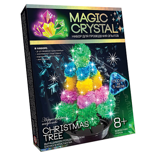 Детский набор для проведения опытов "MAGIC CRYSTAL" Danko Toys ОМС-01 Christmas Tree Multicolor