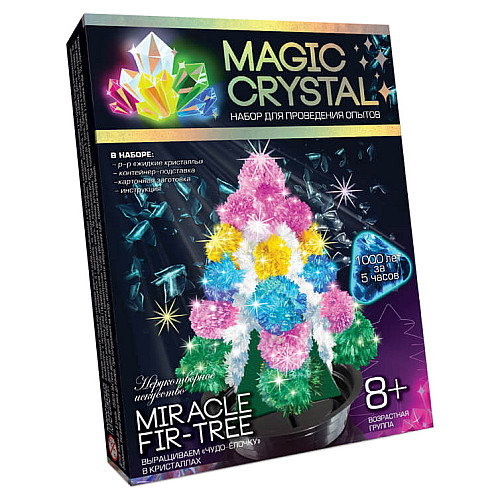 Детский набор для проведения опытов "MAGIC CRYSTAL" Danko Toys ОМС-01 Miracle Fir-Tree