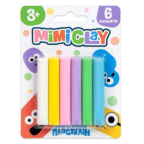 Набор для творчества Детский пластилин Mimi clay 6 цветов Strateg (30425)