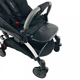 Подножка-удлинення на коляску YOYA 16 см чорна шкіра