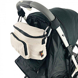 Сумка на коляску Adamex 18*30*13 см бежева