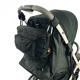 Сумка на коляску Adamex 18*30*13 см чорна