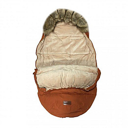 Універсальний зимовий дитячий спальний конверт Dearest коричневий