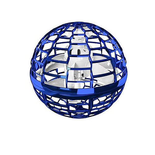 Дитяча іграшка літаючий шар з підсвіткою на акумуляторі FlyNova Flying Spinner RGB синій (1932313884)