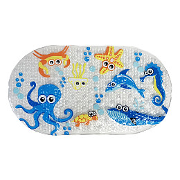 Коврик в ванную комнату на присосках Осьминог Mega Zayka MGZ-0900 (Octopus) 35х65 см