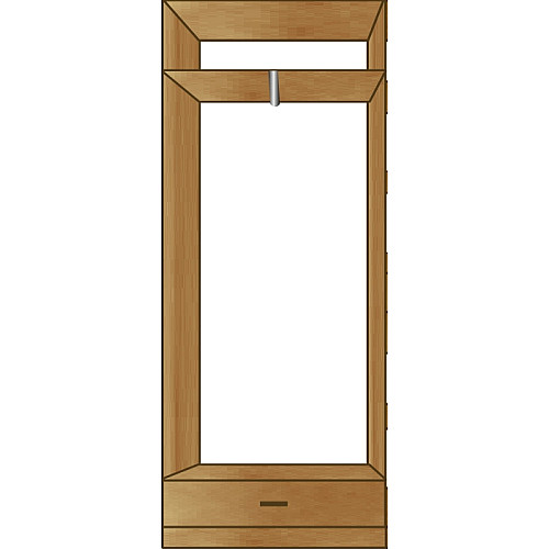 Шкаф с ящиком от детской Бася МАКСИ МЕБЕЛЬ Ваниль (5102806)